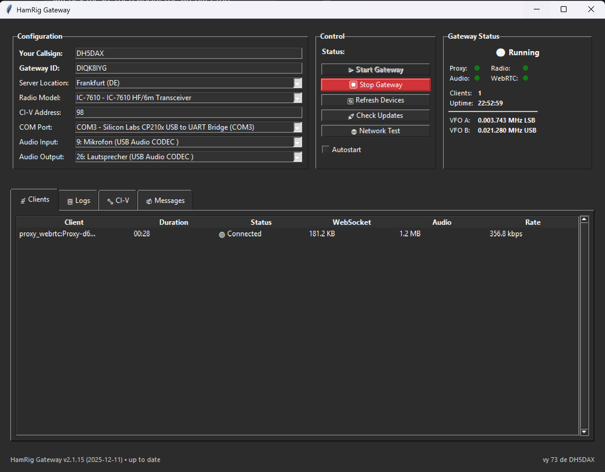 HamRig Gateway Software